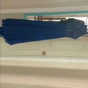 blue jovani dress size 2